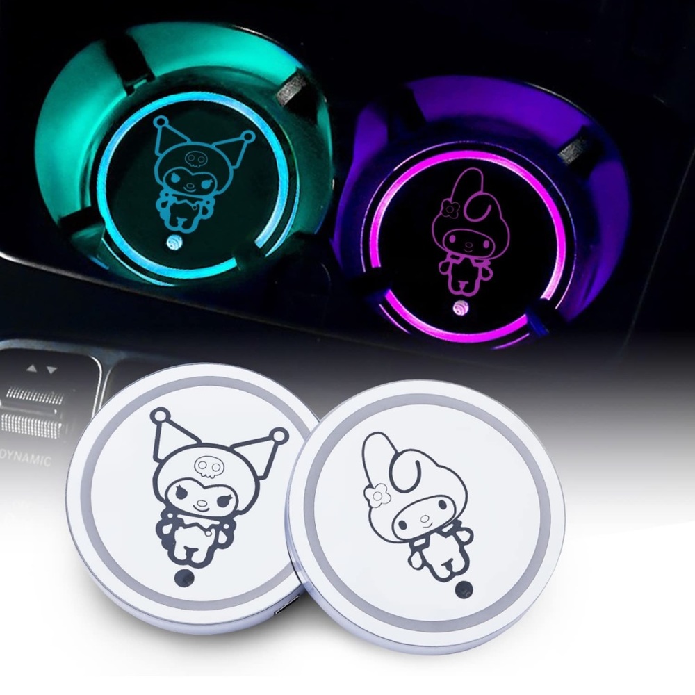 Kuromi & My Melody light up coaster